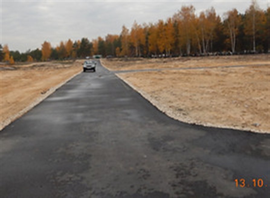 Новые дороги на участке кладбища
